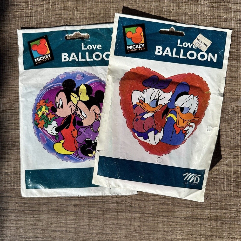 Vintage‎ Mickey Unlimited Minnie Mouse Donald Daisy Character Balloon Nos